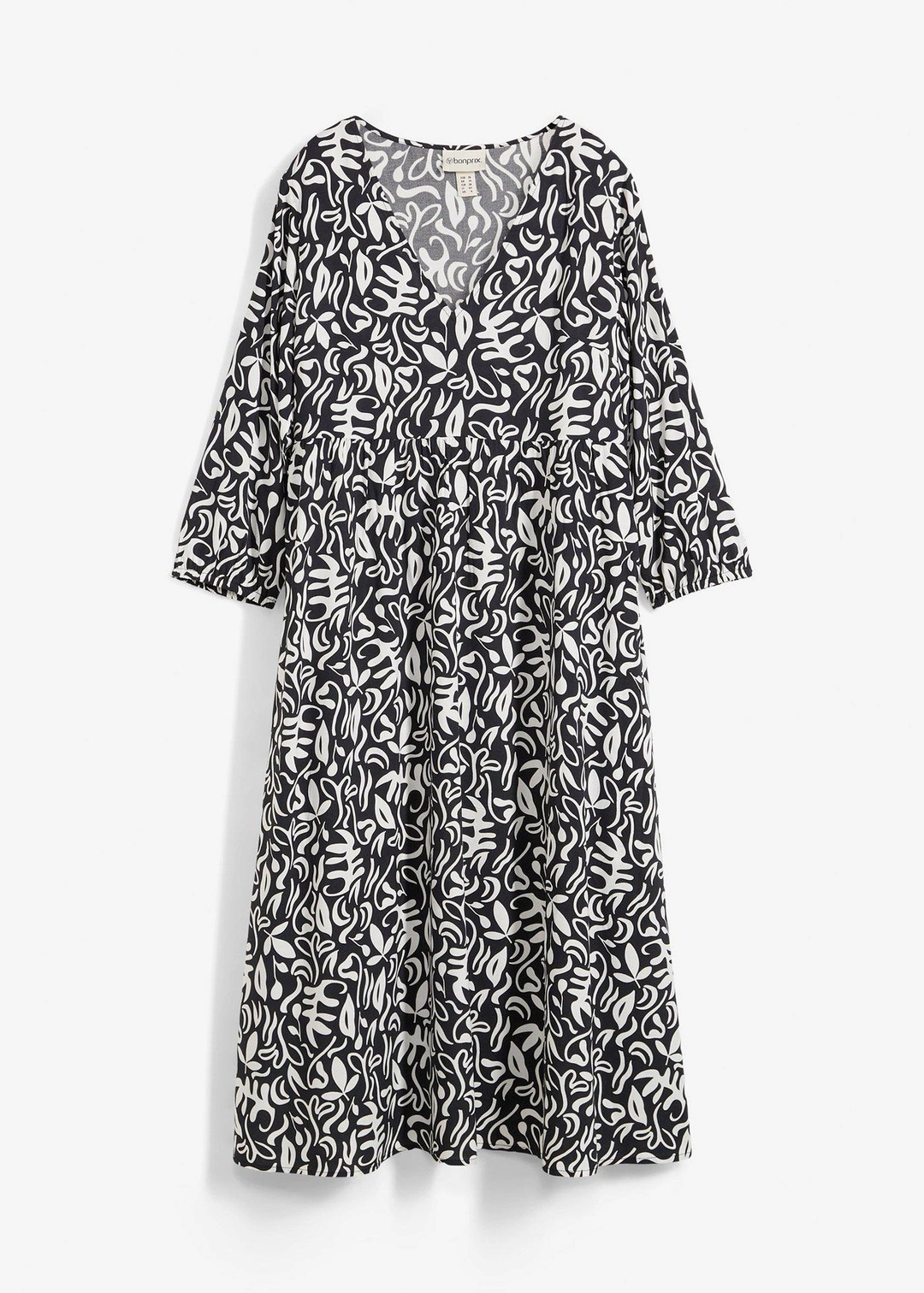 Robe midi en viscose fluide