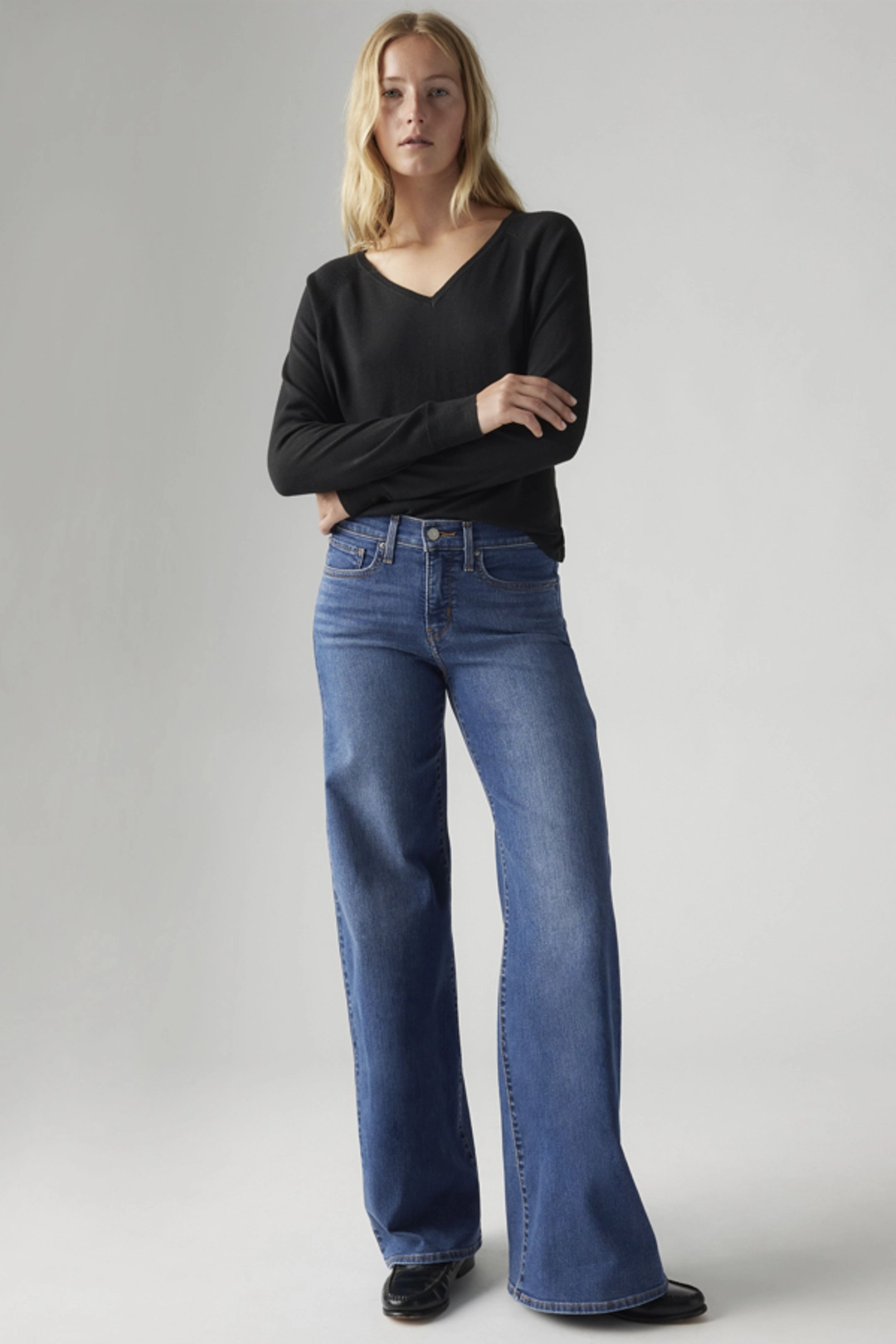 Levi's Jean 318 Galbant Wide Leg - Femme - Bleu / Clever Girl - 33X32