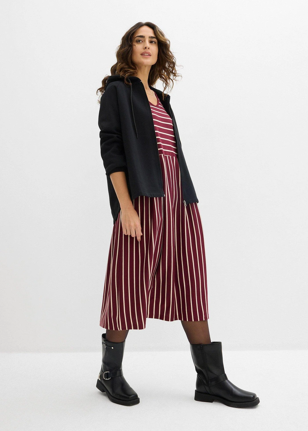 Robe midi en jersey coton - 2
