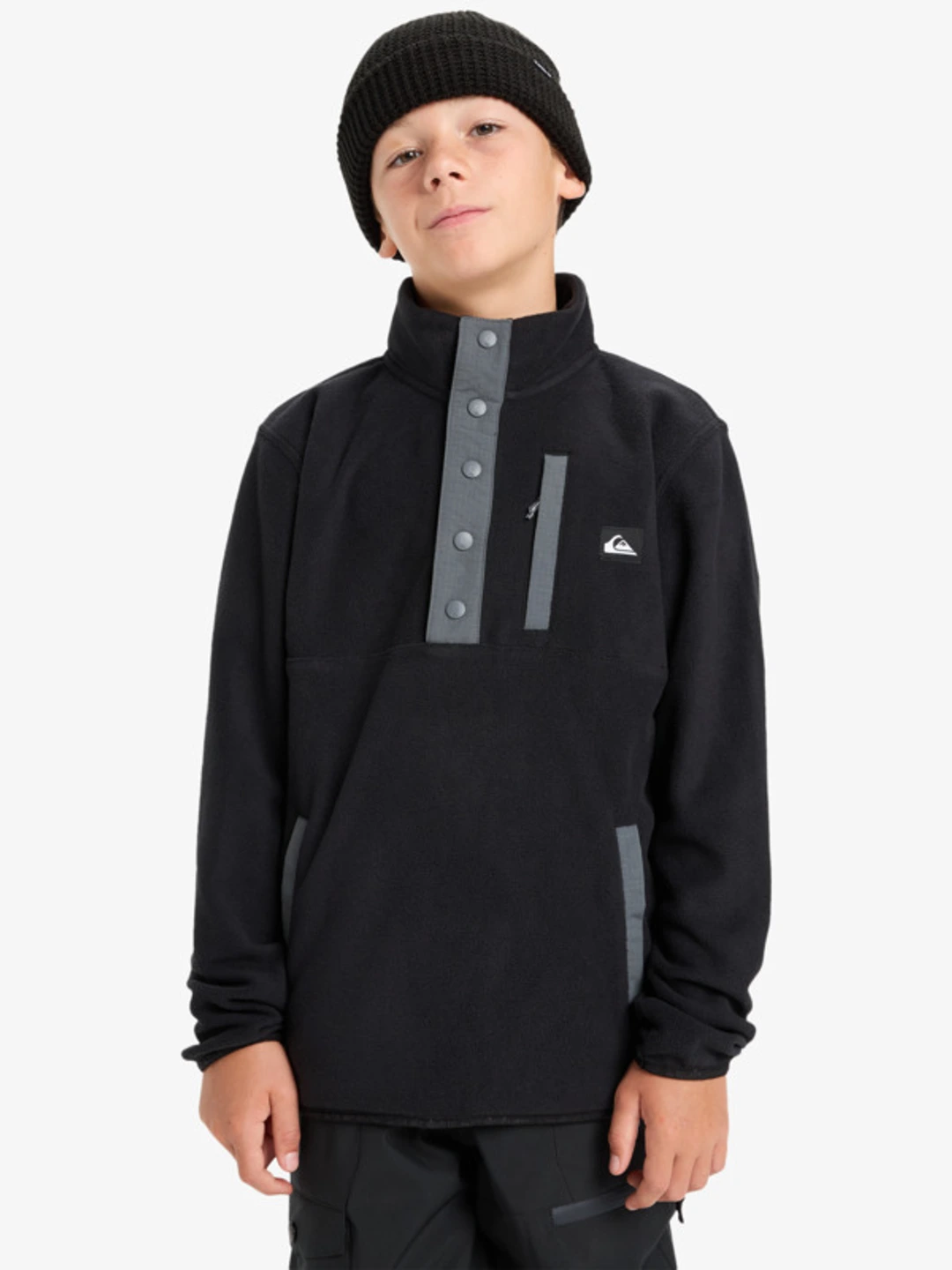No Destination Hz - Sweat à col boutonné pour Garçon 8-16 ans Noir