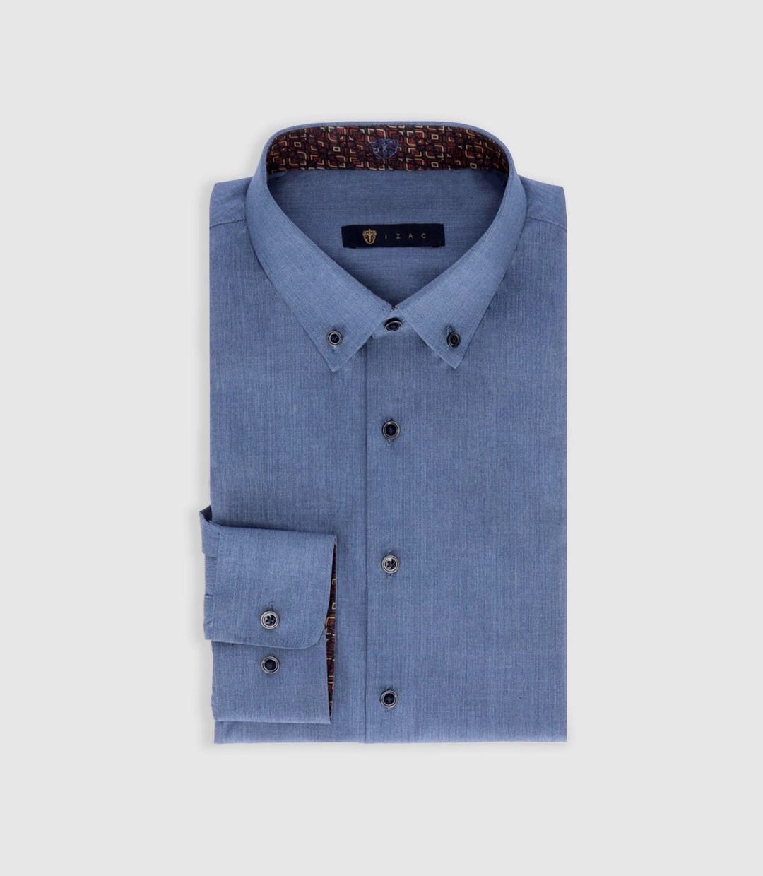 IZAC - Chemise slim bleu PABLO
