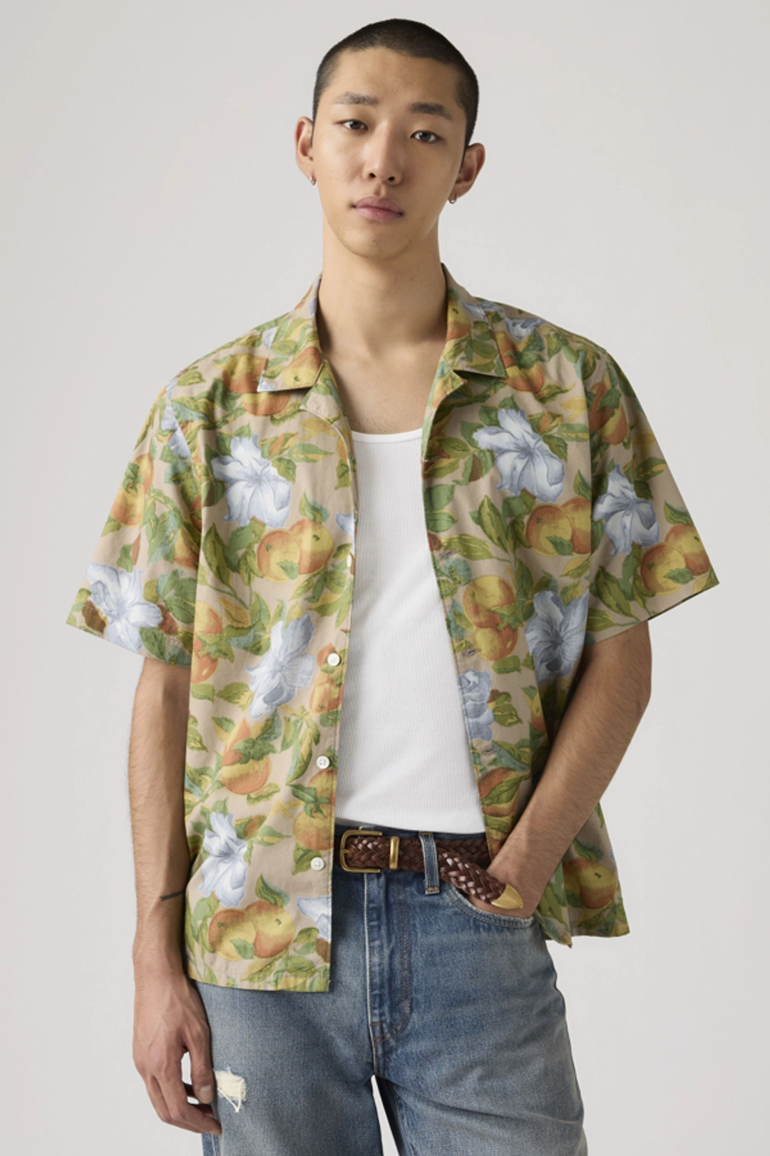 Levi's Chemise Camp Sunset - Homme - Bleu / Felix Indigo Dobby - 2XL