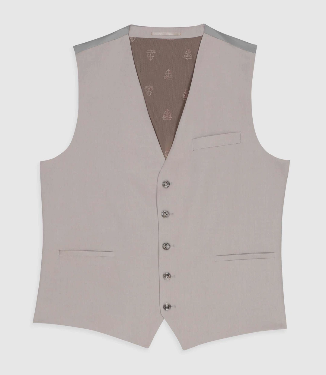 IZAC - Gilet de costume beige mastic JFAKI