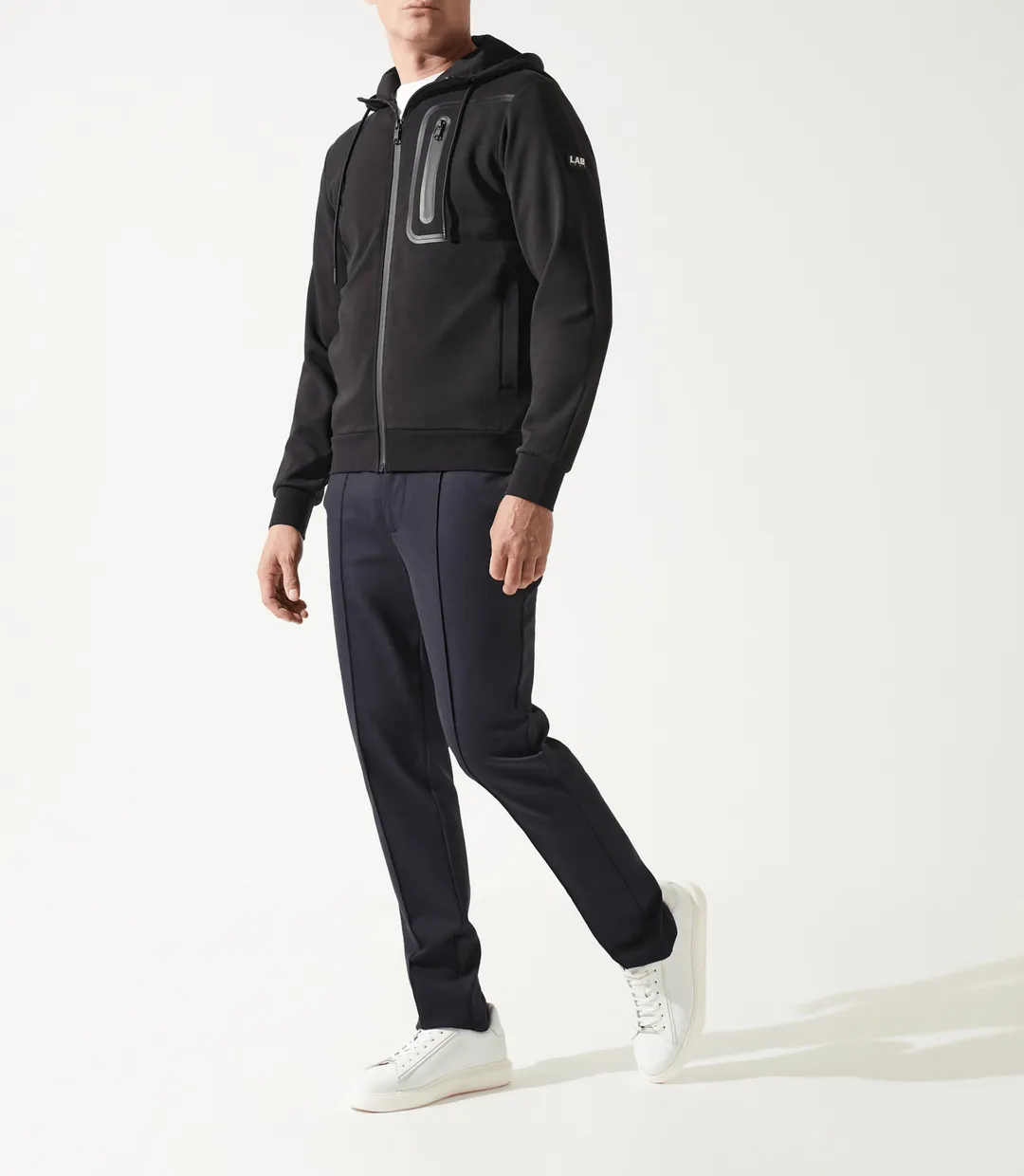IZAC - Sweat zippé à capuche noir