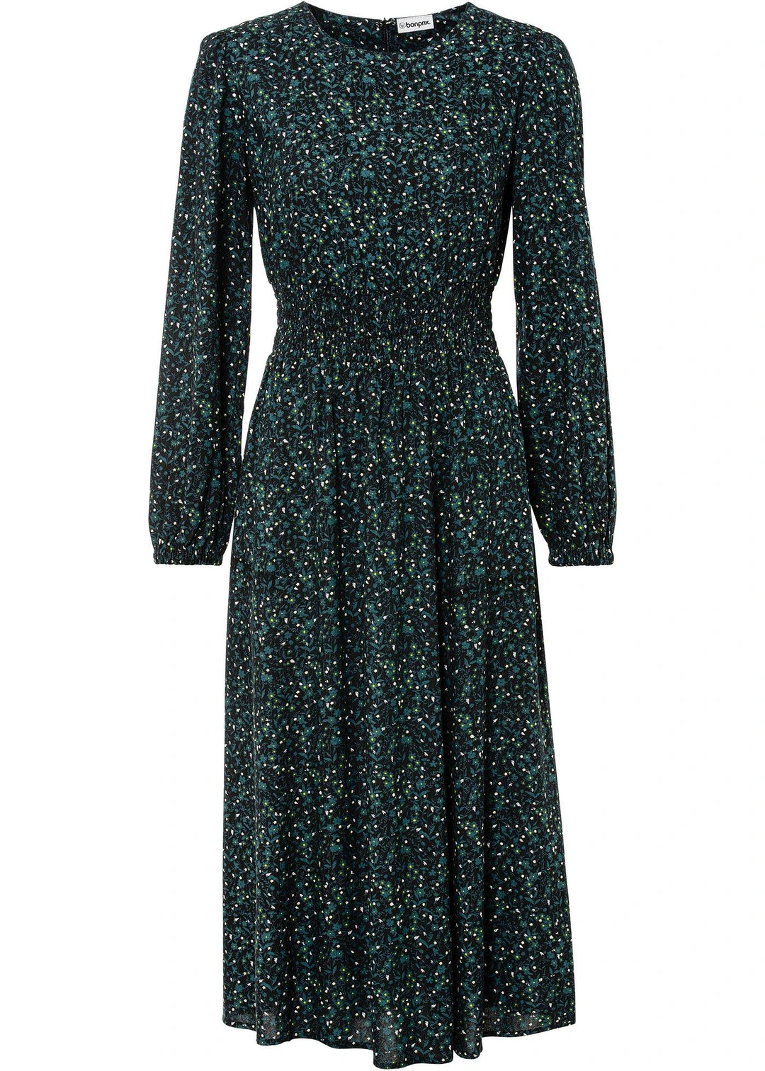 Robe midi à imprimé floral