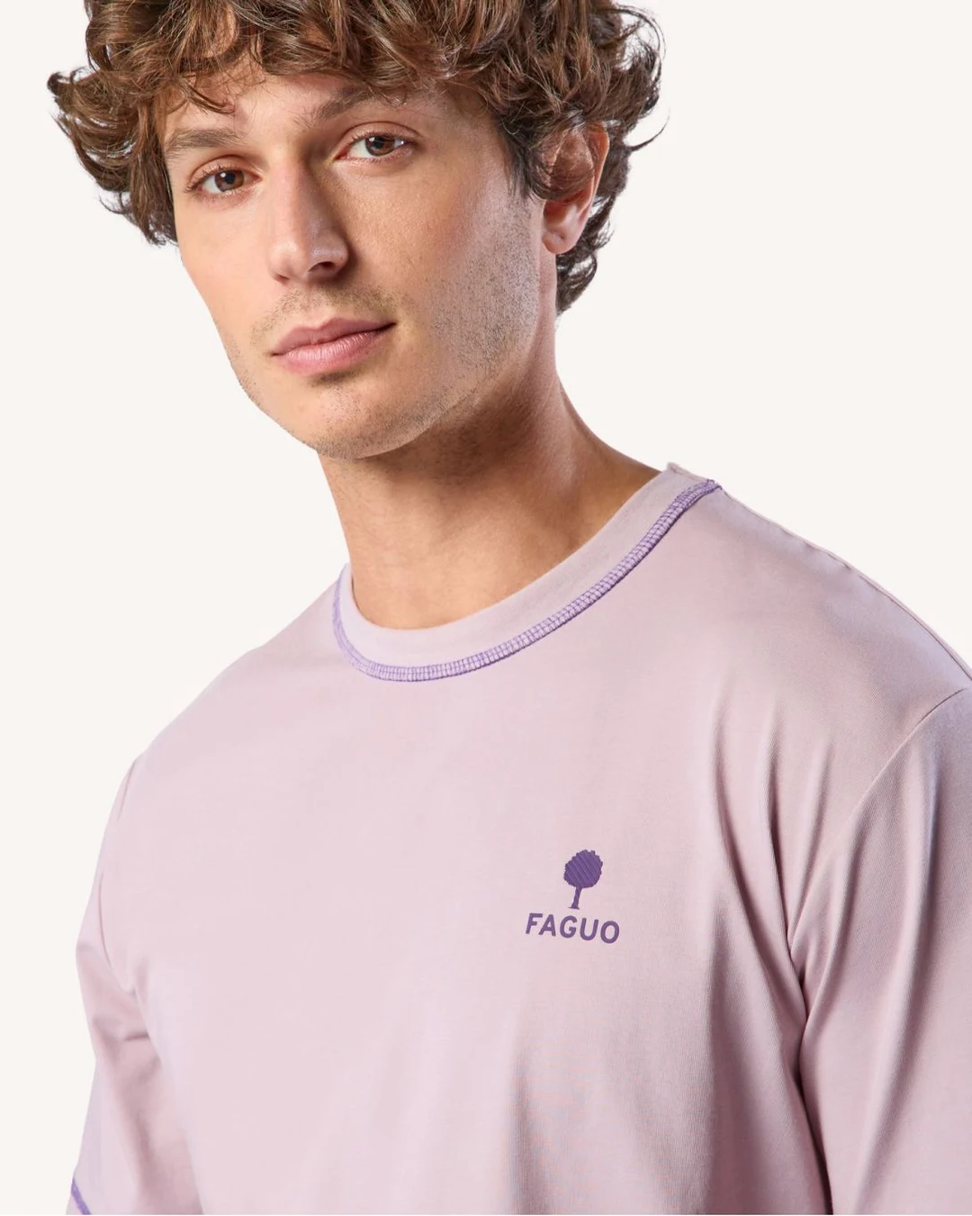 T-shirt imprimé faguo vert clair - LUGNY
