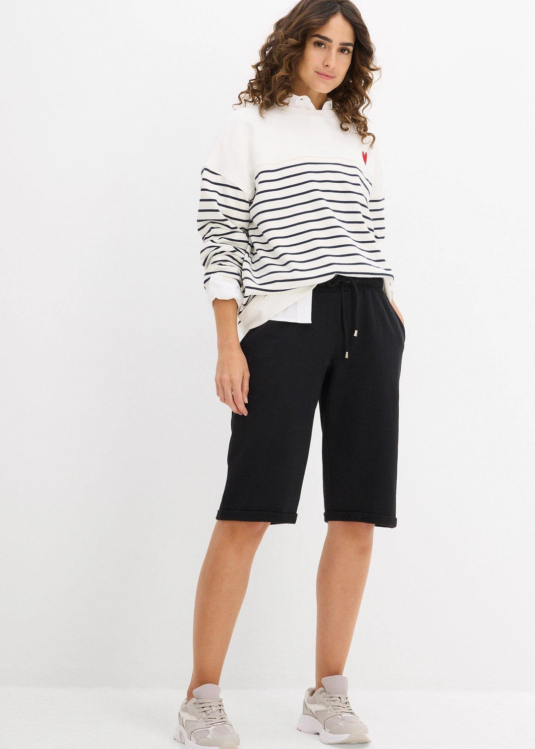 Sweat oversize en coton mélangé