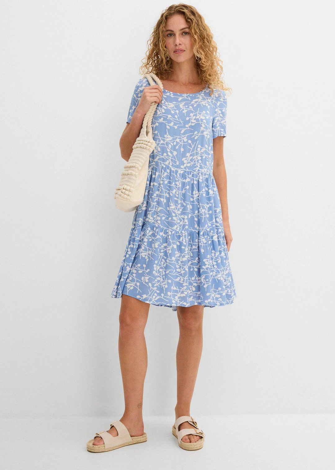 Robe courte en viscose fluide - 2