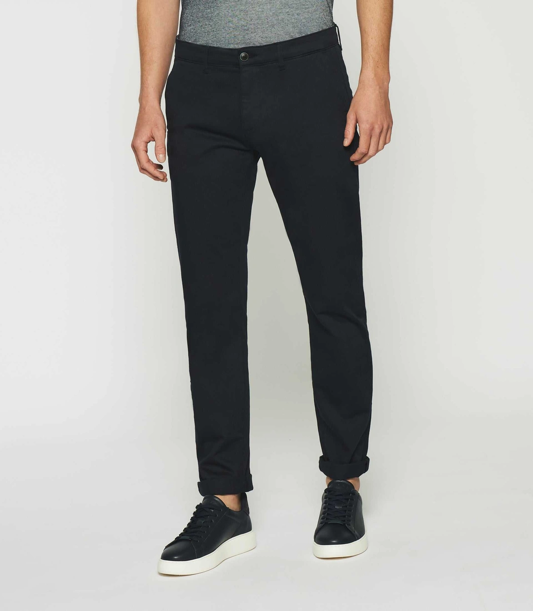 IZAC - Pantalon chino slim marine