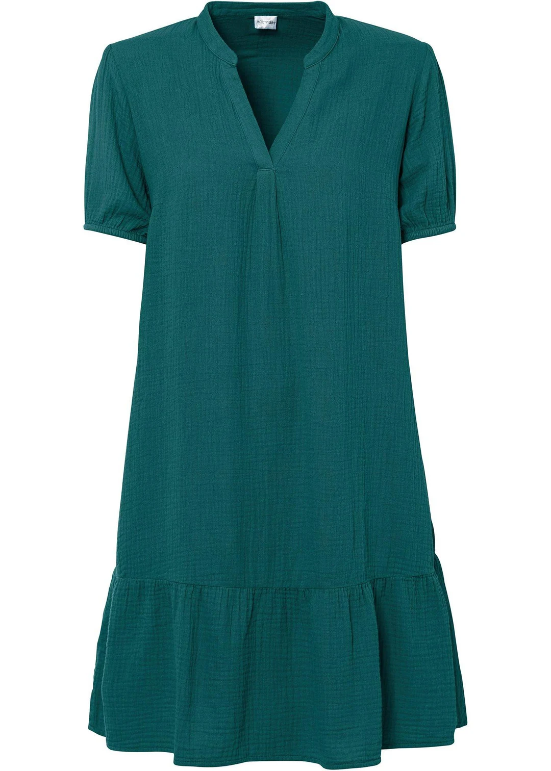 Robe courte en gaze de coton