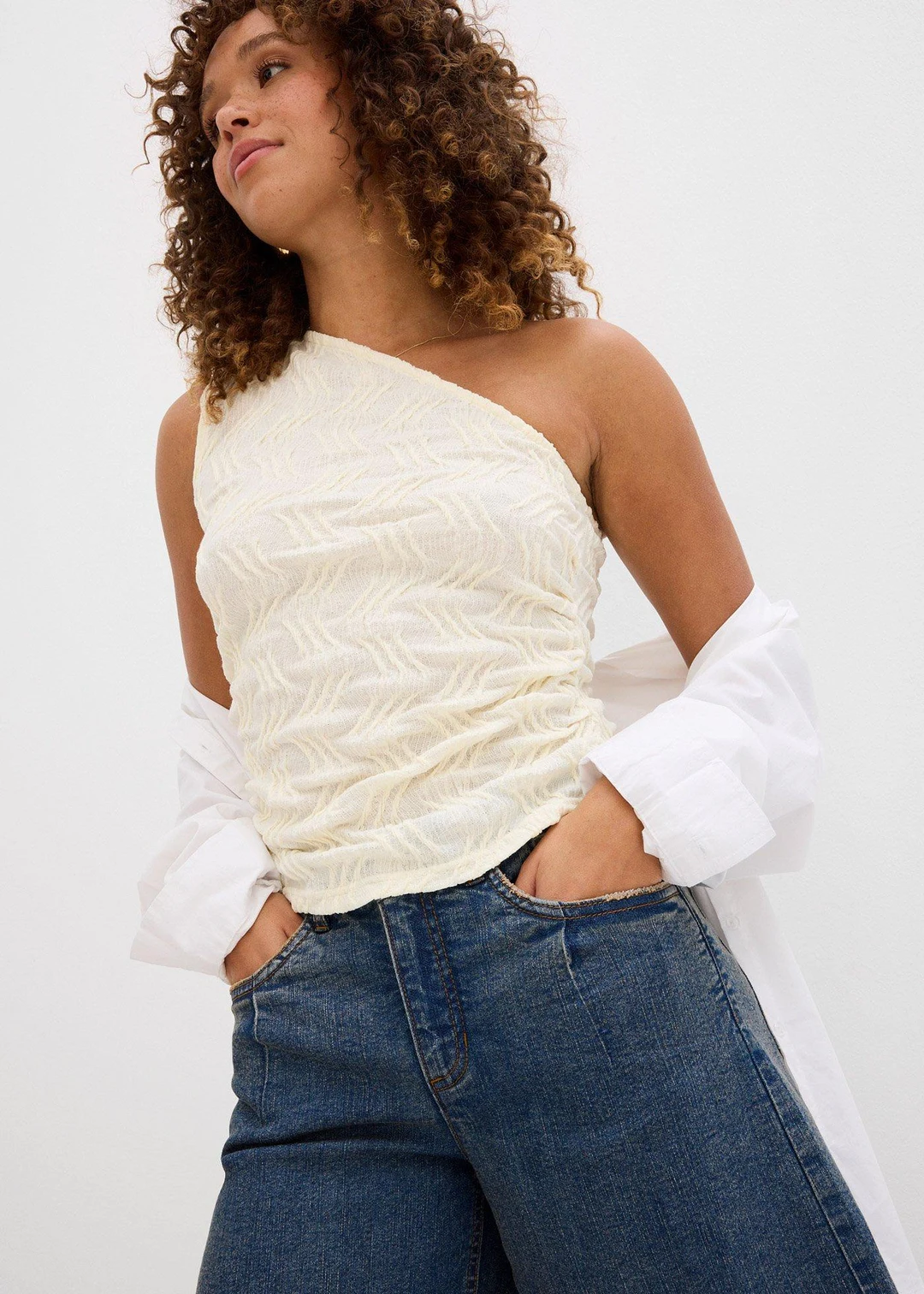 Bermuda en jean, taille mi-haute - 3