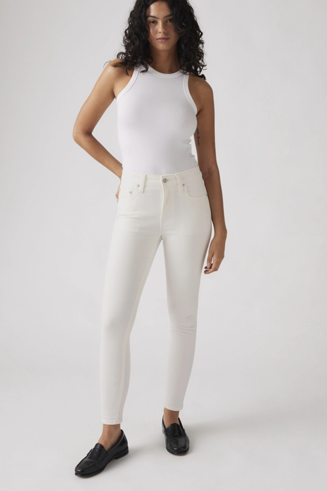 Levi's Jean Skinny 721 À Taille Haute - Femme - Noir / Black Worn In - 25X32