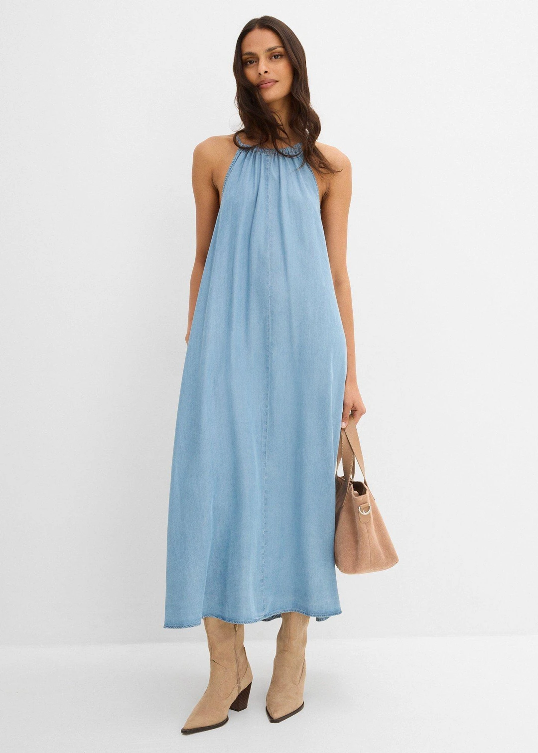 Robe en jean lyocell fluide