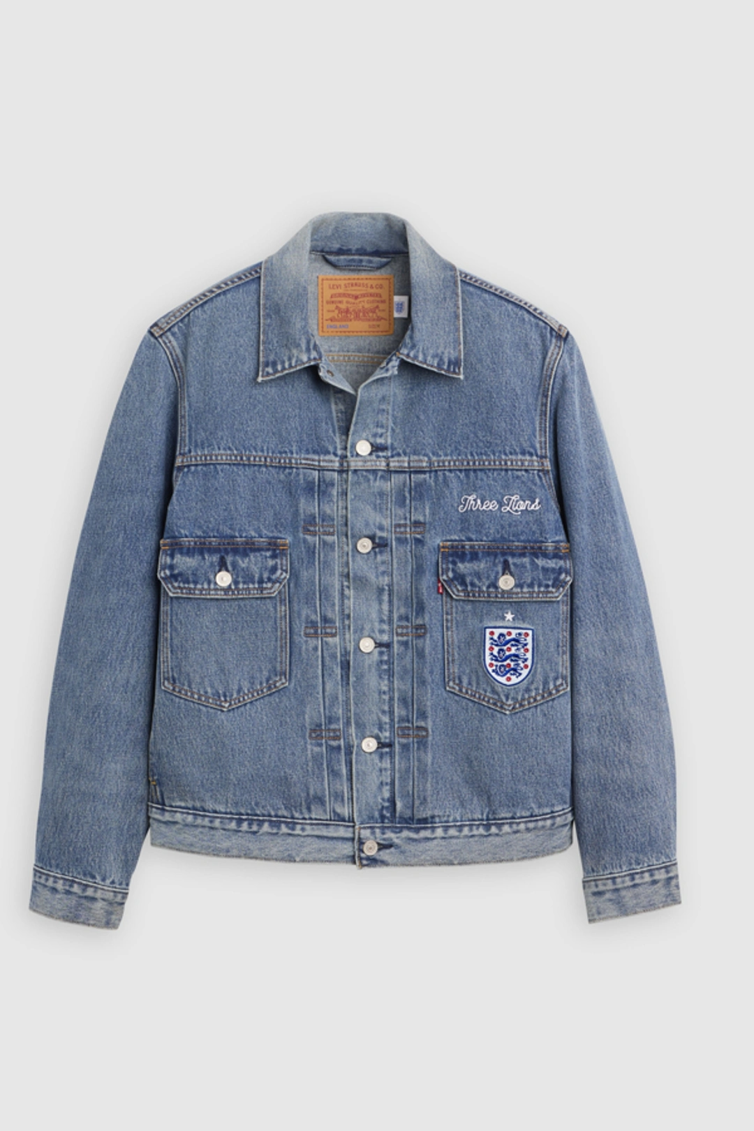 Veste Trucker Type II Levi's U. s. Soccer - Homme - Bleu / USA - 2XL