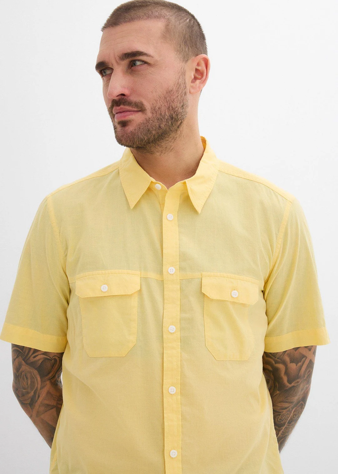 Chemise manches courtes 100% coton - 3