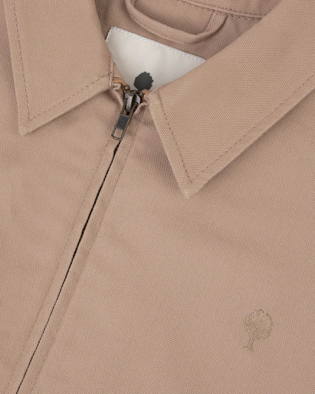 Blouson coton taupe - DOURDAN - 2