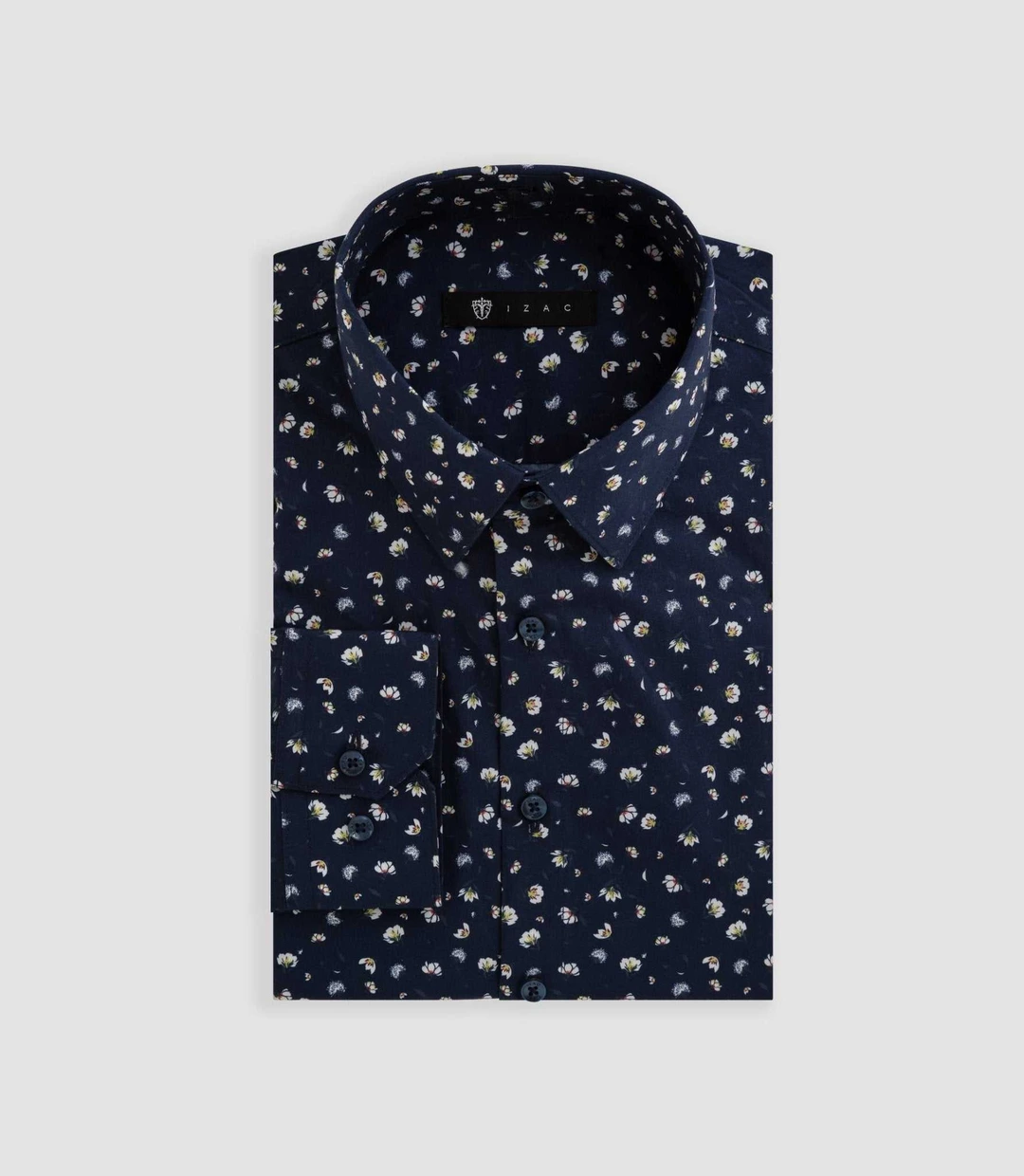 IZAC - Chemise imprimée florale marine ''Bradley''