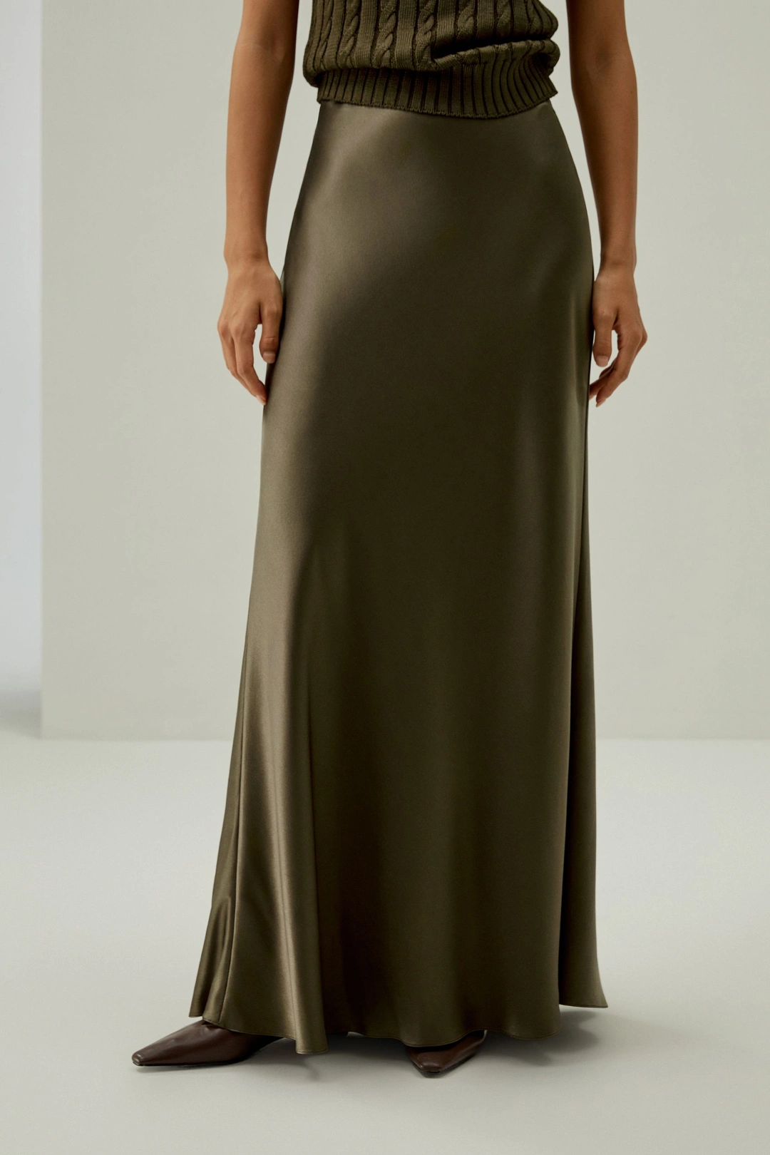 LILYSILK Jupe Longue En Soie Jupe Longue Et Coupe Droite À Ourlet Évasé Pure Soie Une Élégance Intemporelle Mettant En Valeur La Féminité Pin 48