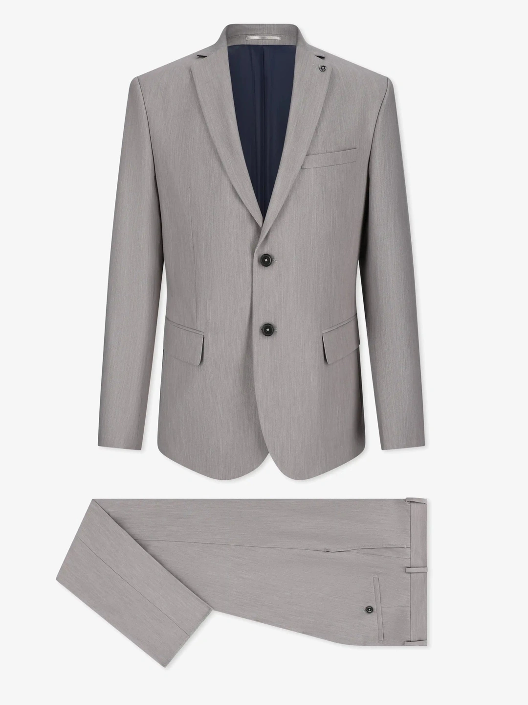 IZAC - Costume 2 boutons gris moyen
