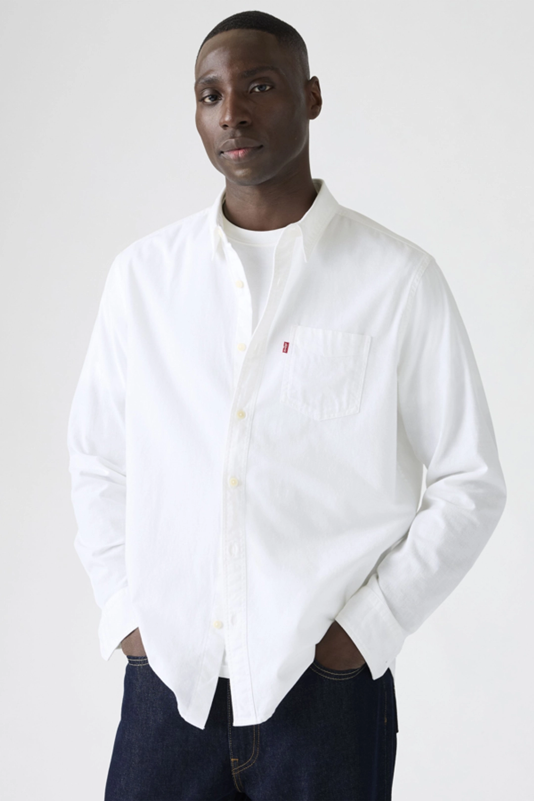 Levi's Chemise À Poche Sunset Standard - Homme - Blanc / White 17 Oxford - 2XL
