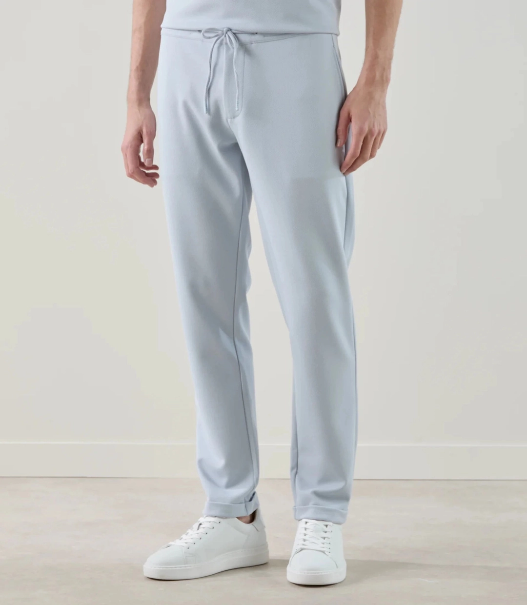 IZAC - Pantalon casual en maille ciel