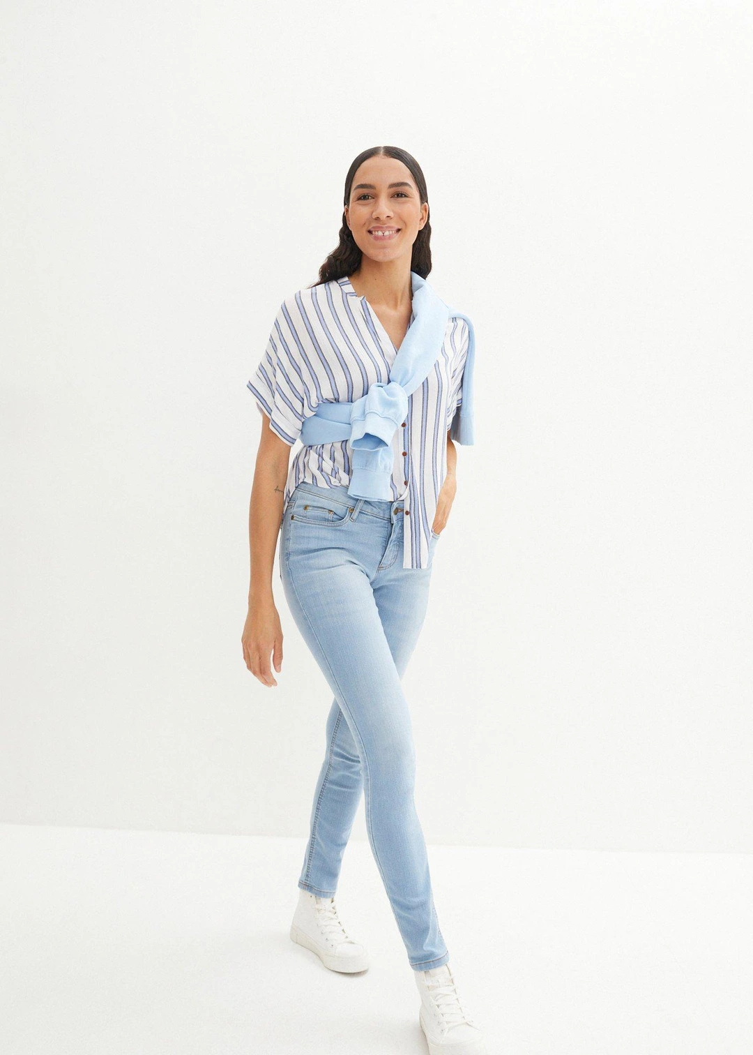 Jean skinny taille mi-haute, extensible - 2