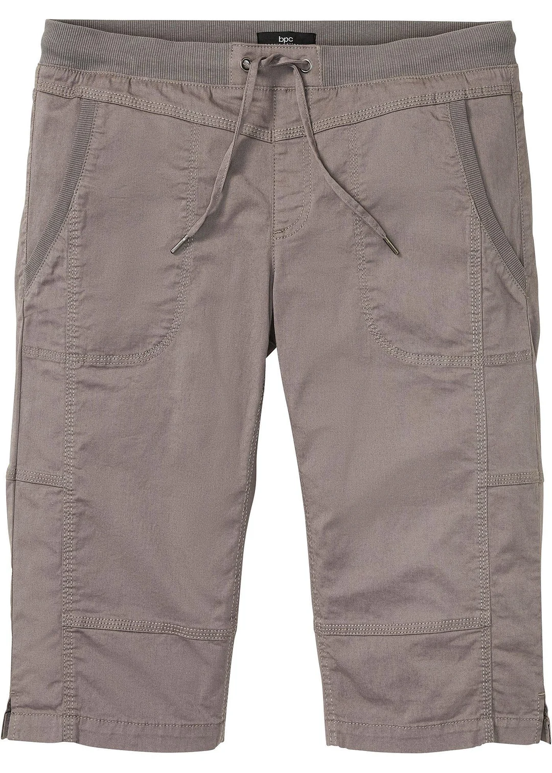 Bermuda long regular à taille élastiquée