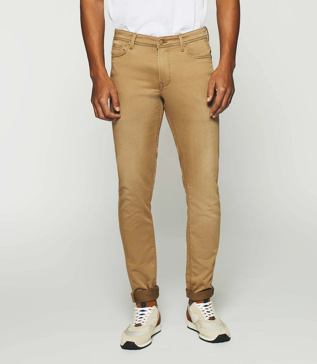 IZAC - Jean super slim camel