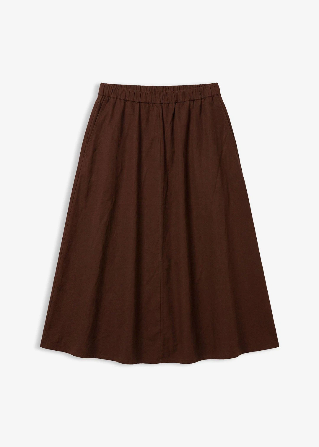 Jupe midi en lin majoritaire