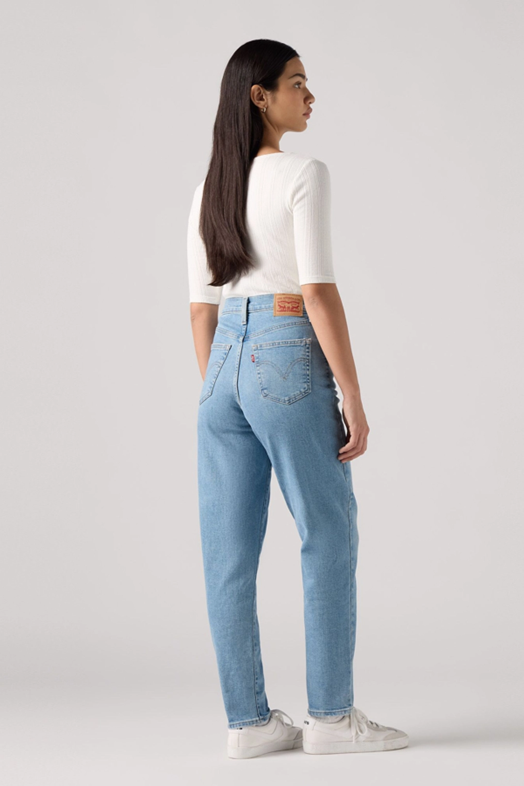 Levi's Jean Mom Taille Haute - Femme - Bleu / Light Indigo Worn In - 32X29