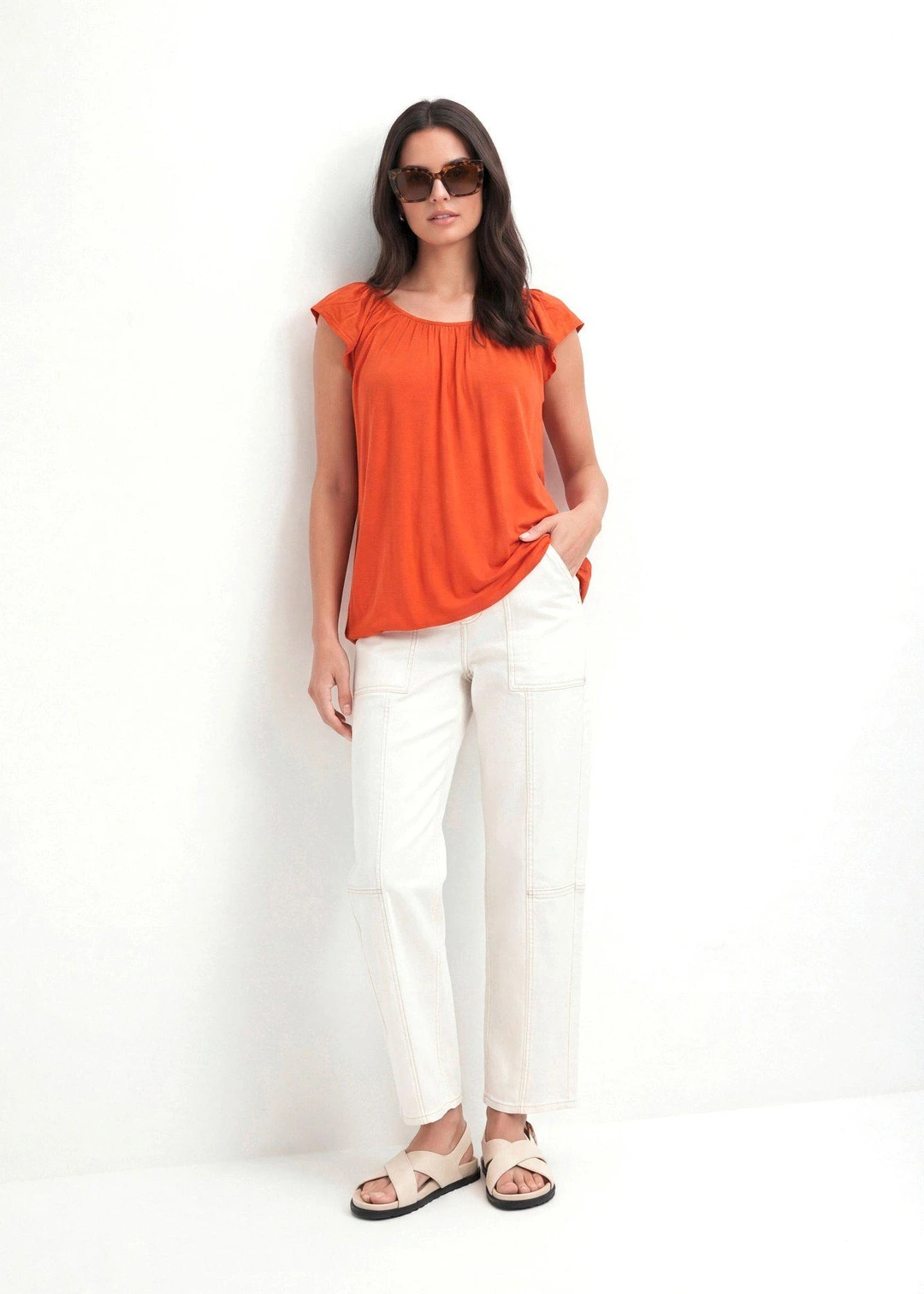 T-shirt doux en viscose extensible - 2
