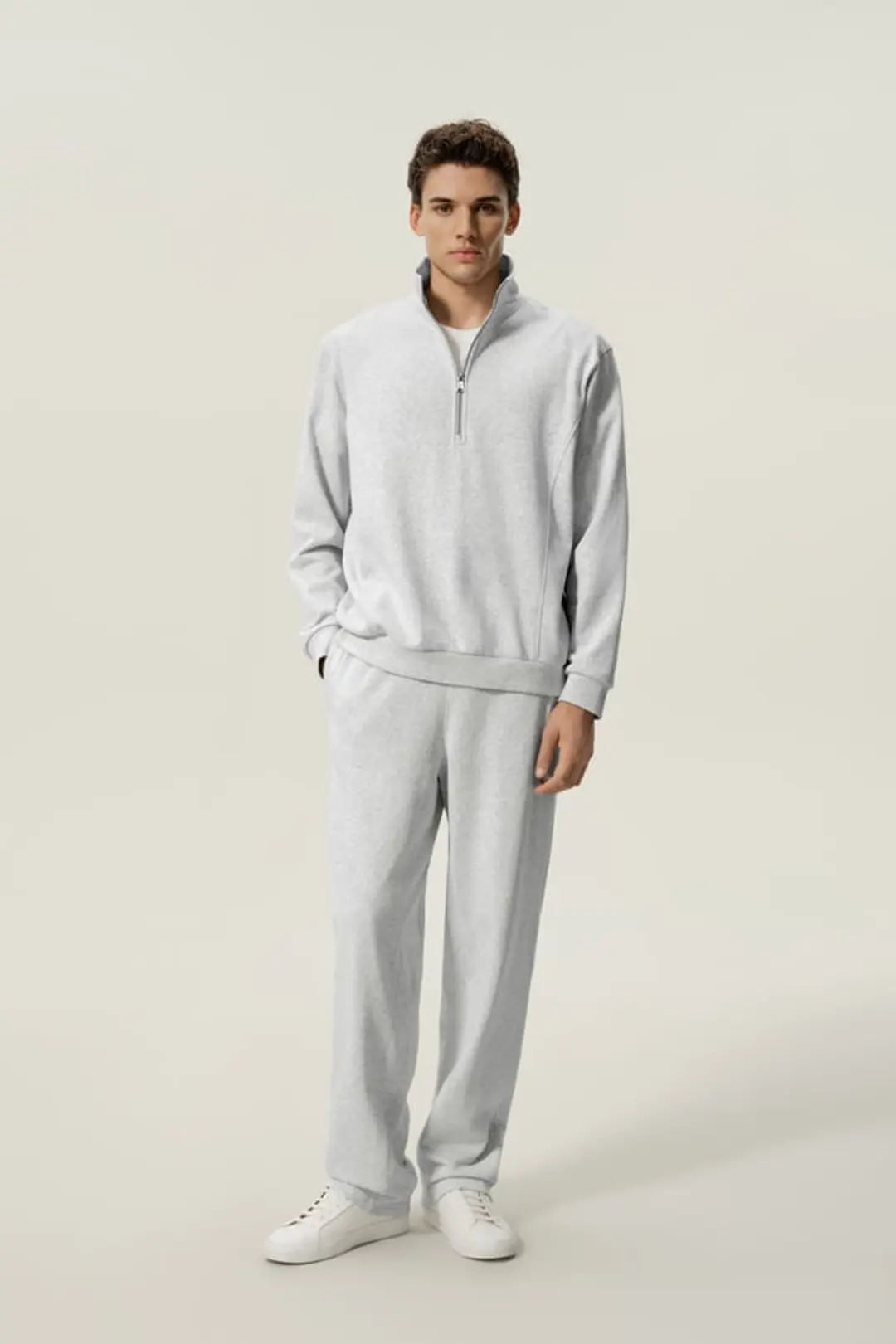 LILYSILK Pantalon de Jogging Homme en Soie Bouclée Confortable Coupe Droite Espresso M