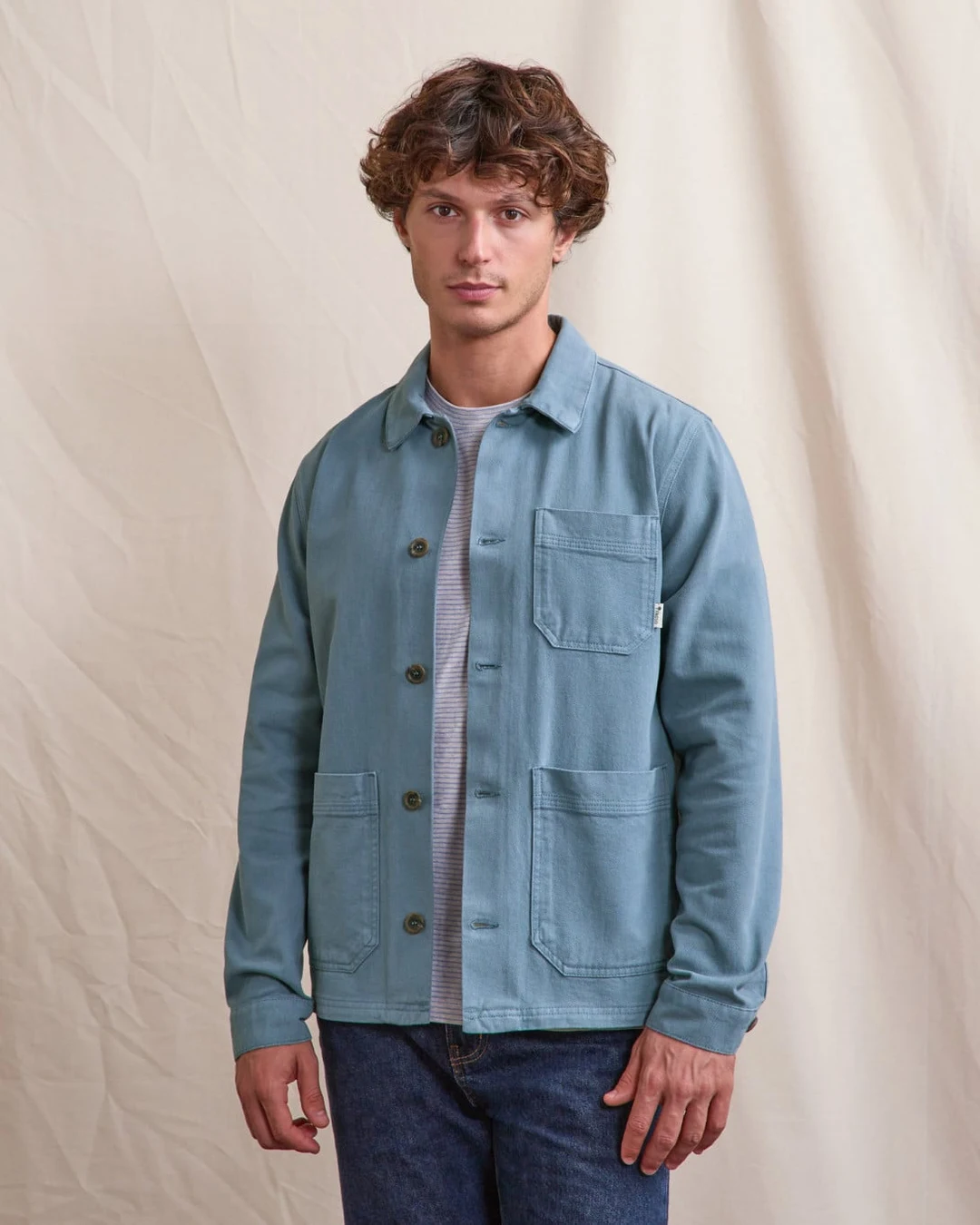 Veste en coton bleu - LORGE