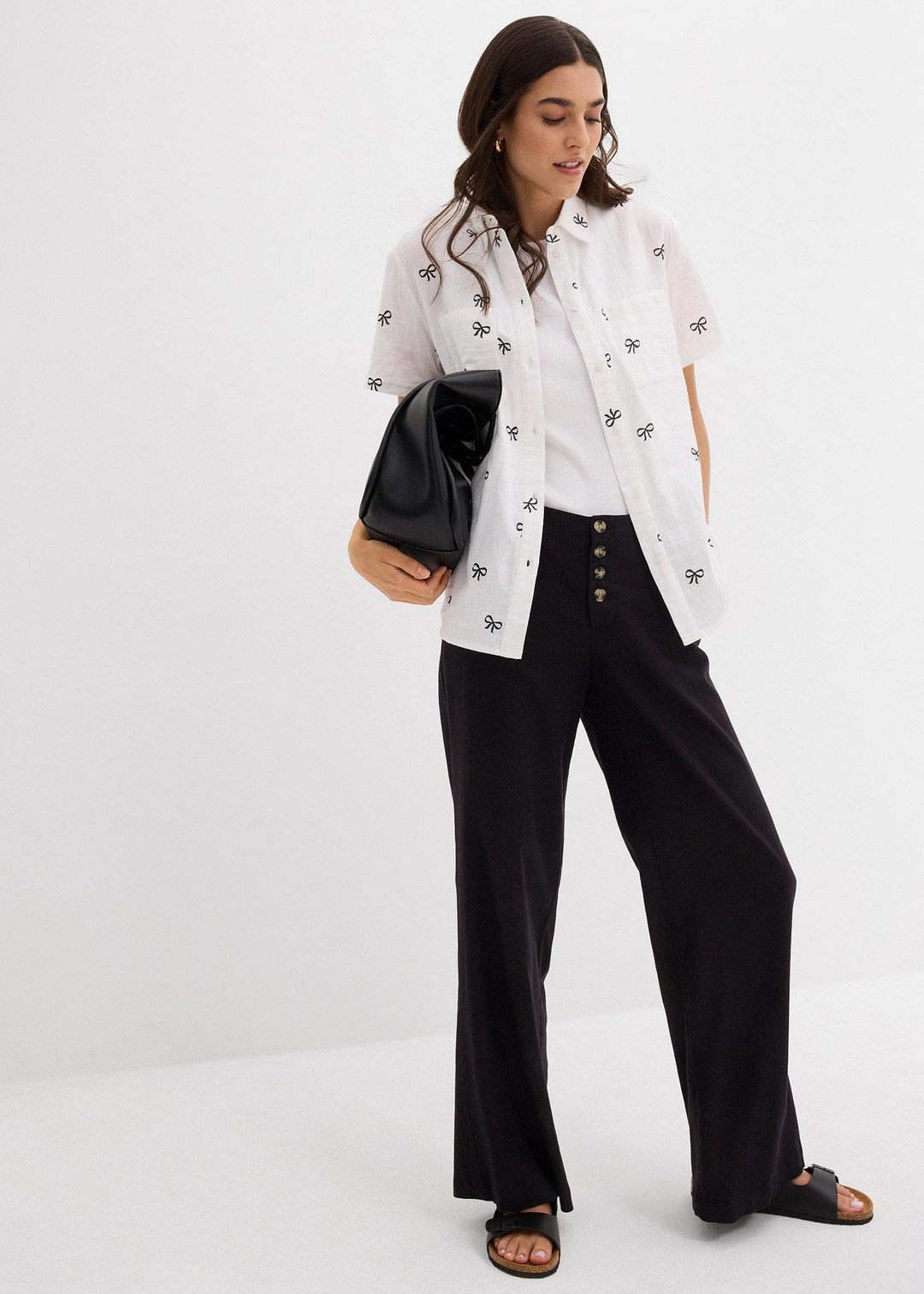 Blouse manches courtes en gaze de coton - 2