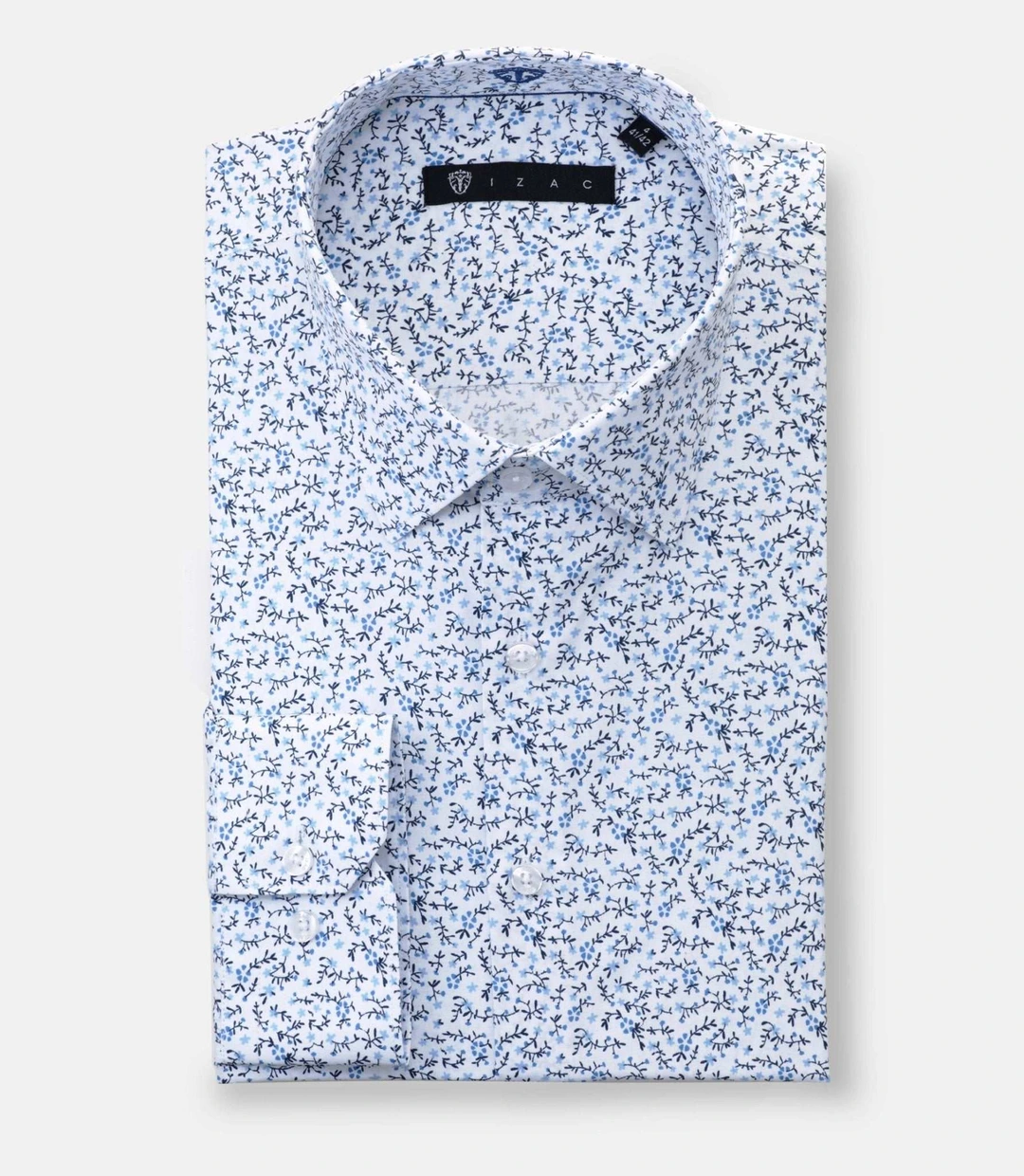 IZAC - Chemise à imprimé floral bleu ''Danielout''