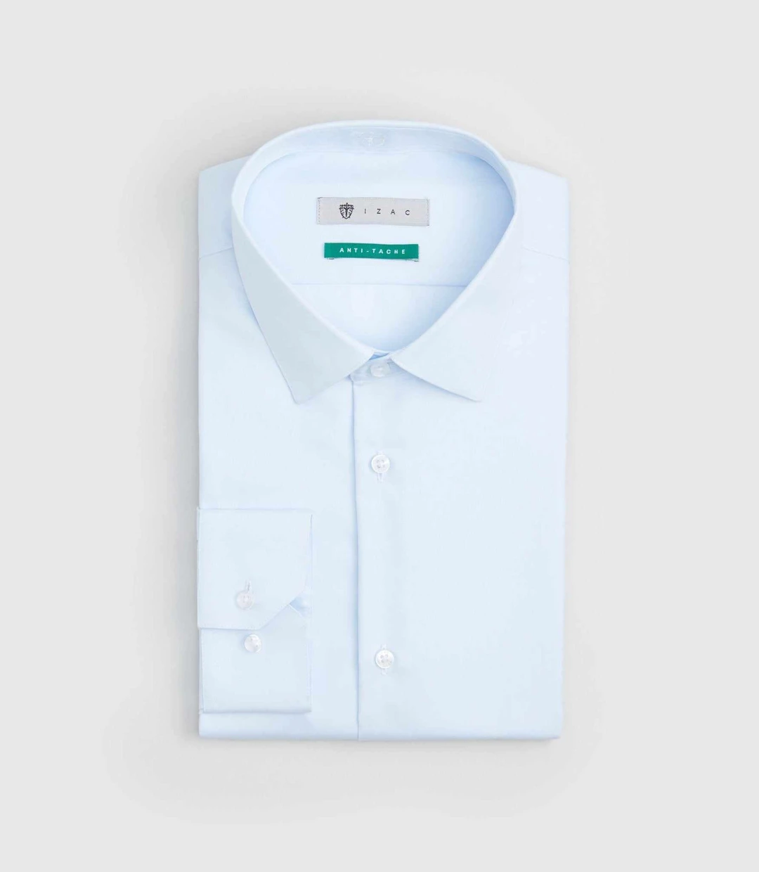 IZAC - Chemise anti-tâche bleu ciel ''Silence''