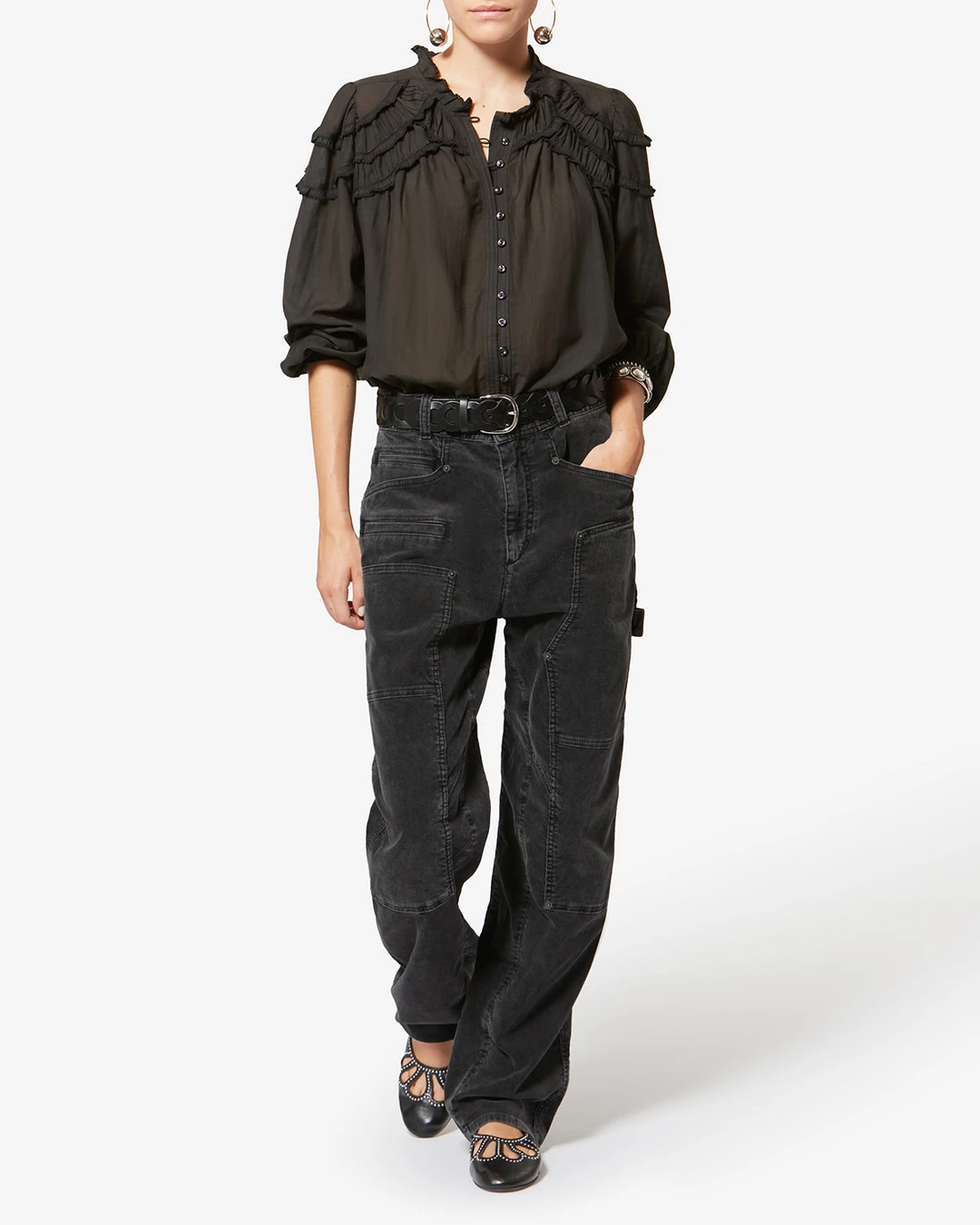 Pantalon Lois - Femme - Écru - Taille 42 - Marant Étoile - 4