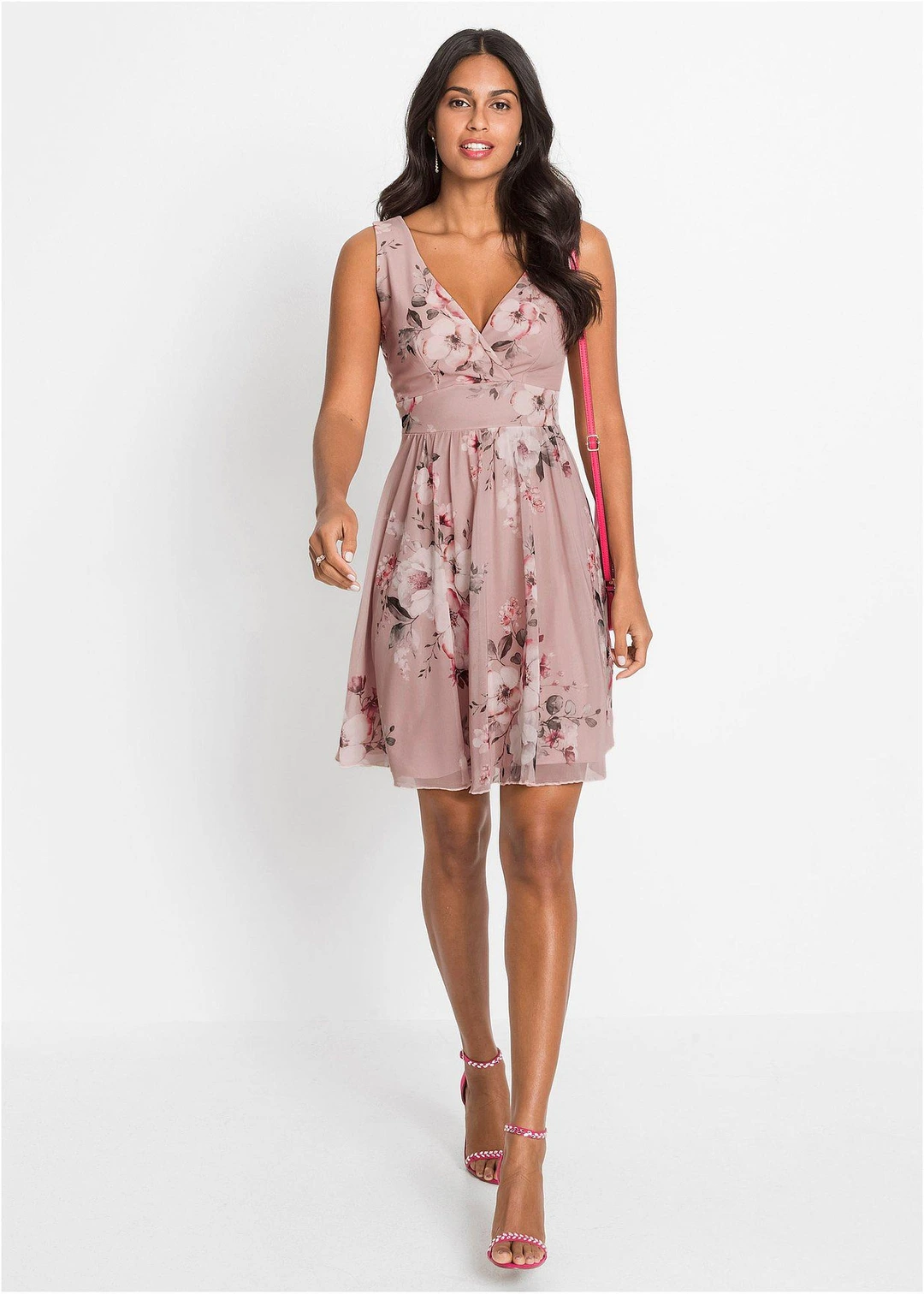Robe courte à décolleté plongeant - 2
