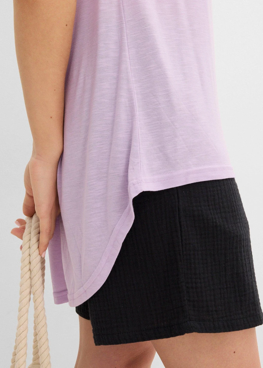 T-shirt long en viscose mélangée - 3