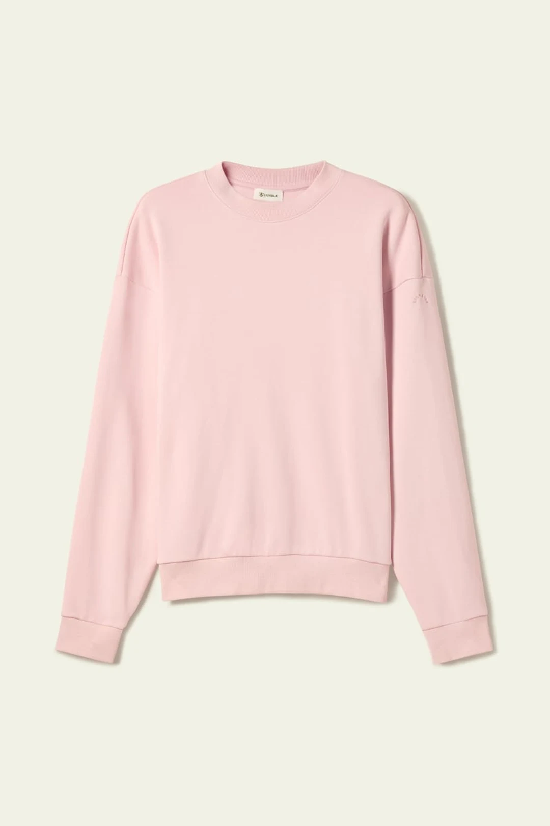 LILYSILK Sweatshirt Ras du Cou Porchlight Balance Noir XL - SILKERRY Doux et Confortable, Épaules Tombantes, Coupe Décontractée