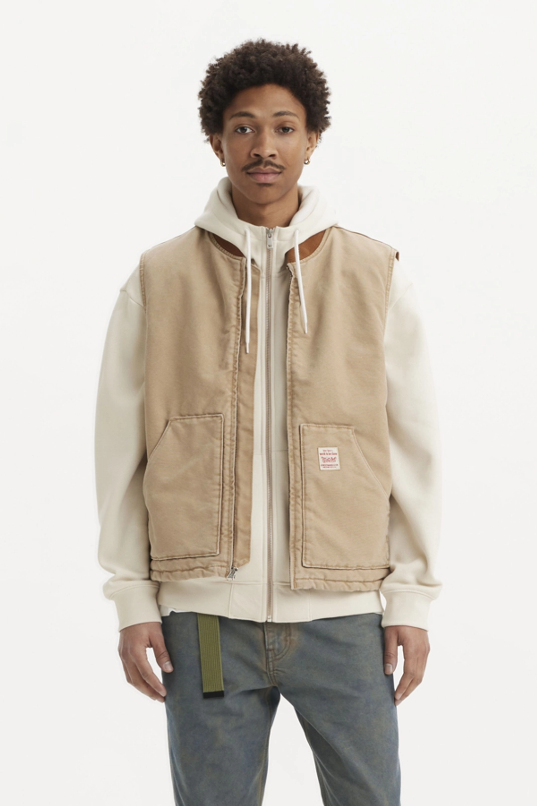 Levi's Veste Sans Manche Sansome - Homme - Noir / Meteorite - XS