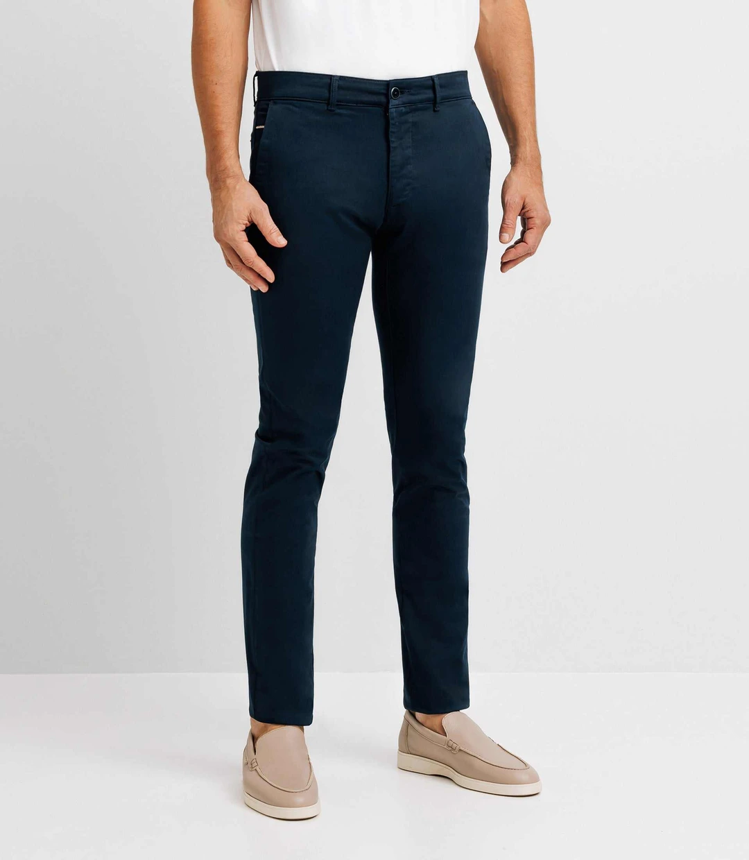 IZAC - Pantalon chino slim marine PANAMA