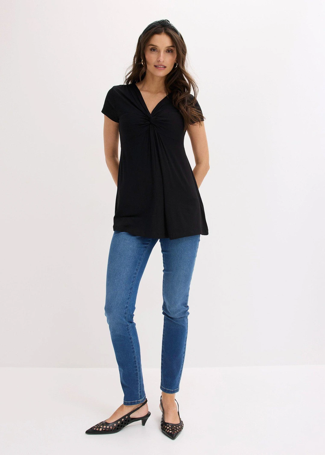 T-shirt en viscose extensible - 2
