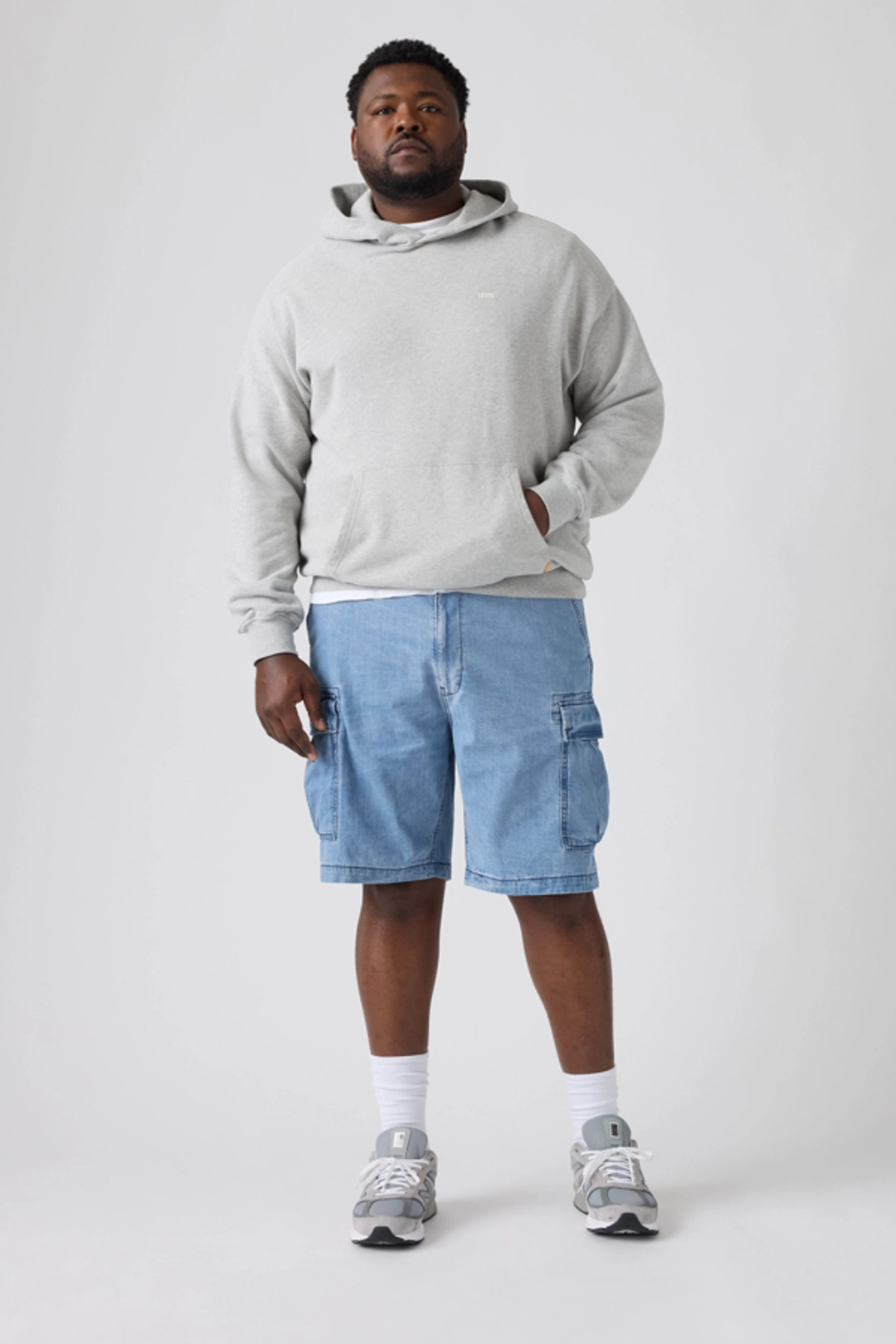 Levi's Carrier Cargo Shorts (Big & Tall) - Homme - Noir / Meteorite Lightweight - 50