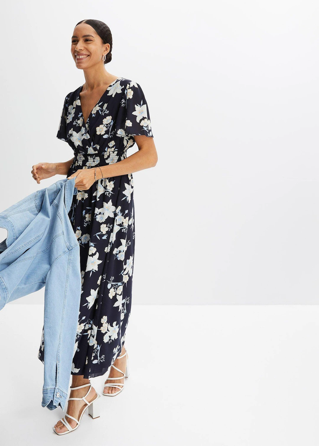 Robe longue à imprimé floral - 2