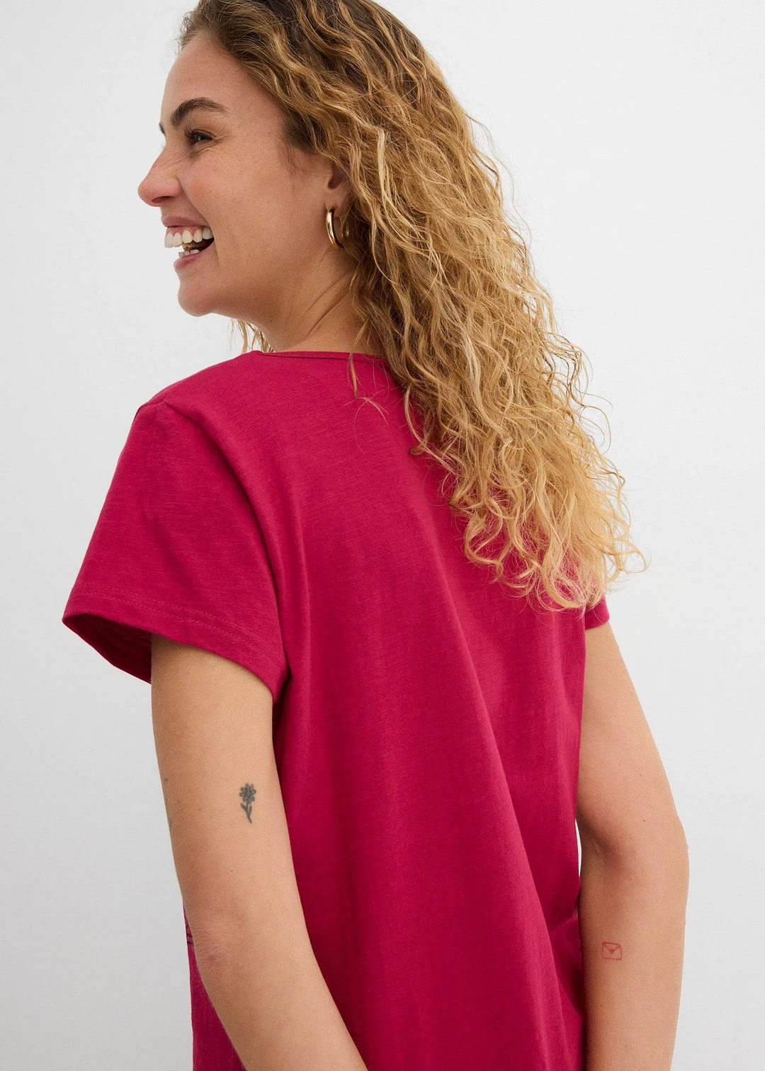 T-shirt fil flammé manches courtes - 3