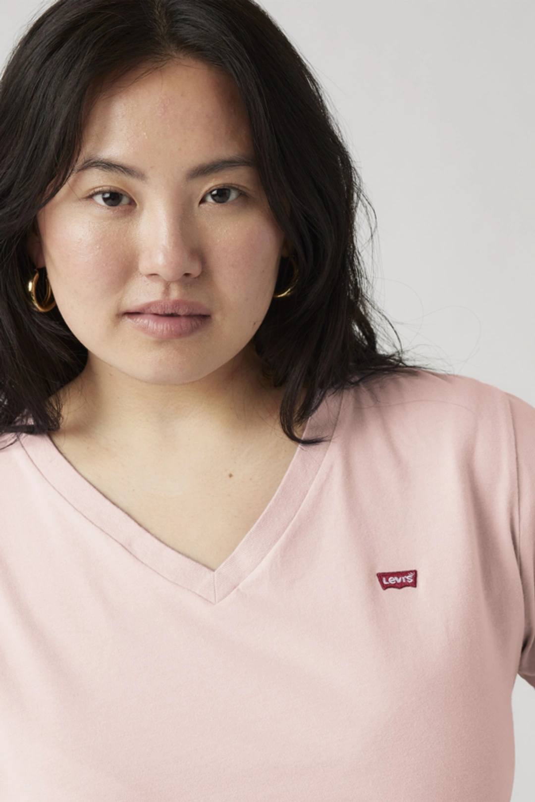 Levi's T Shirt Col V (grandes Tailles) - Femme - Rose / Potpourri - 4X - 2