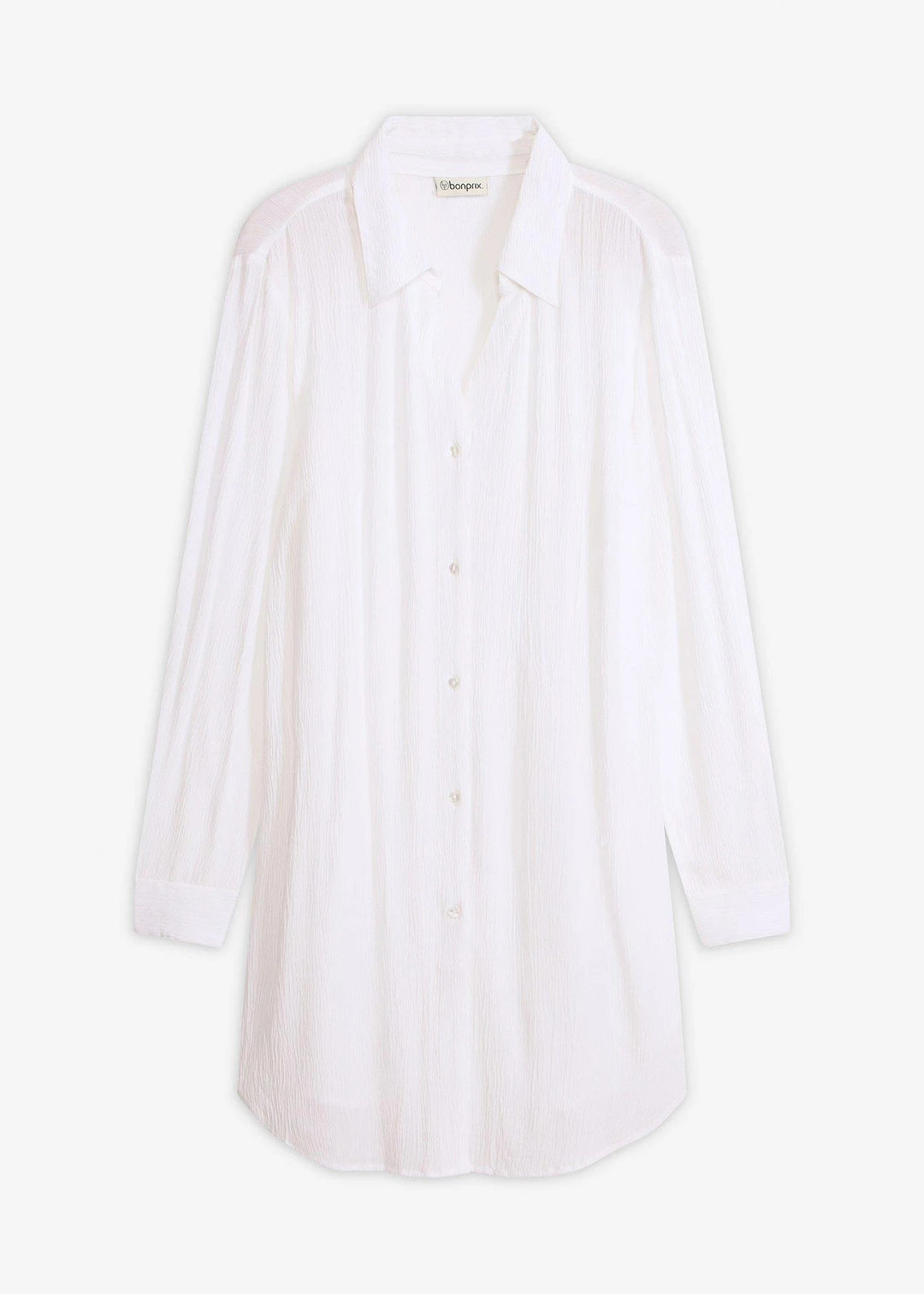 Robe-chemise de plage en viscose fluide