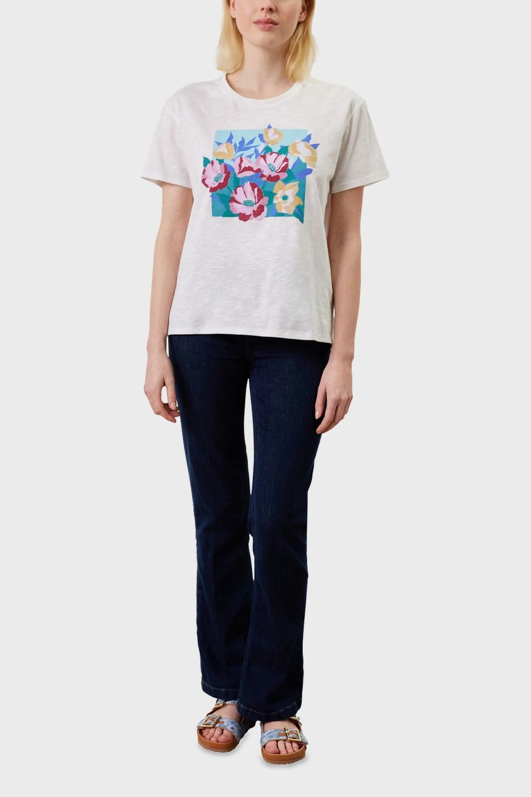 T-Shirt imprimé en 100% coton - AENOR - Bleu orageux - 5