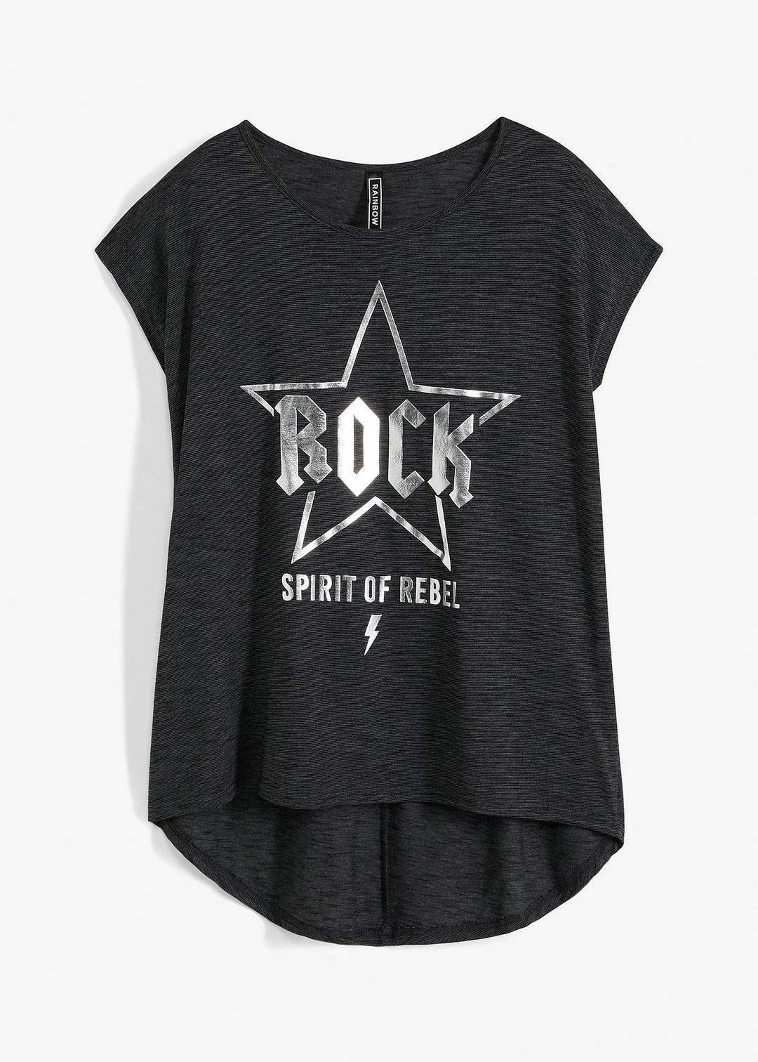 T-shirt long en viscose mélangée